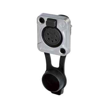 REAN RRX5F-Z-001-1 XLR CHASIS HEMBRA 5 PIN IP65 color PLATA RRX5F-Z-001-1