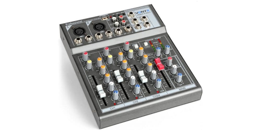 Vonyx VMM-F401 Mezclador Directo 4 canales 172575 VMM-F401