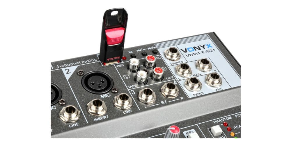 Vonyx VMM-F401 Mezclador Directo 4 canales 172575 VMM-F401