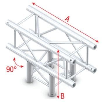 Showtec GQ30035 T-Cross 3-way - 50 cm Pro-30 Square G Truss GQ30035