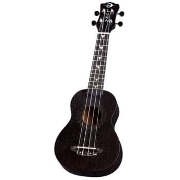 Luna guitars uke vintage mahogany soprano black satin