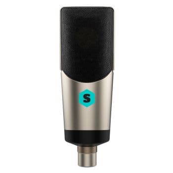 Stone m1 silver micrófono de condensador grabación/podcasting/doblajes