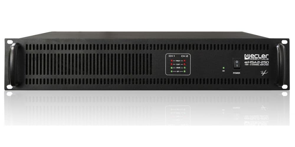 Ecler Amplificador Multicanal de Alta Impedancia 2x250W 100V eHSA2-250
