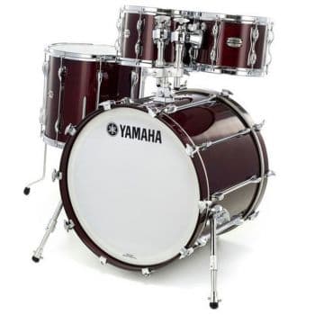 Yamaha rock recording custom drum set walnut