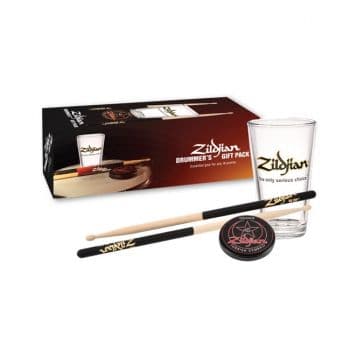 Zildjian zpack 14-1 pad, baquetas y vaso cervecero