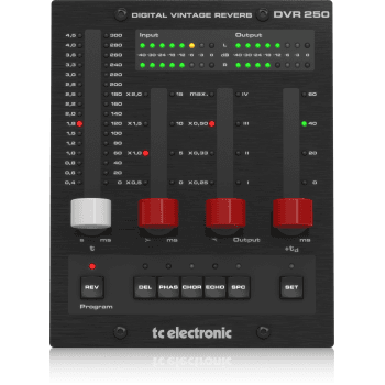 Tc electronic dvr250-dt plug-in de reverb con controlador remoto