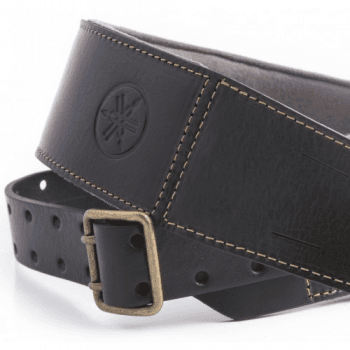 Yamaha By Righton Backbeat Black Correa Cuero Premium Curtido Vegetal RIGBACKBLK