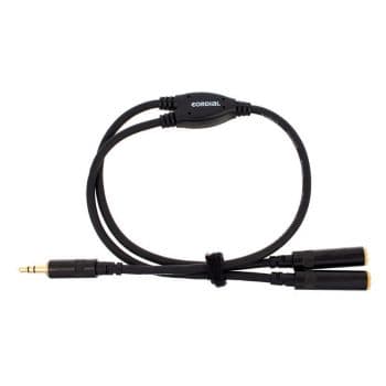 Cordial cfy 0,3 wyy cable minijack stereo macho a 2 minijack hembra 0,3 metros