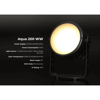 Triton Blue Aqua 200 WW Foco COB LED Profesional Exterior Cool White + Warm White IP65 ( REACONDICIONADO ) Aqua 200 WW