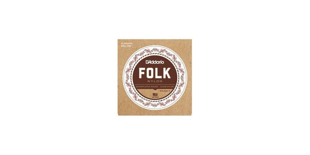 D´addario EJ32C Set de cuerdas de nylon para guitarra Folk EJ32C Folk Nylon