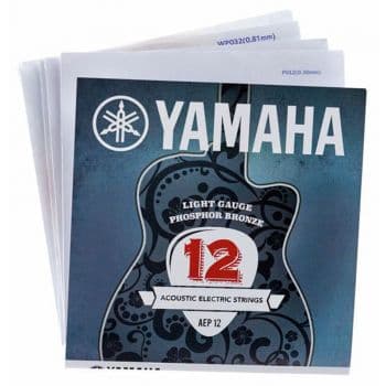 Yamaha aep12 juego de cuerdas para guitarra acústica