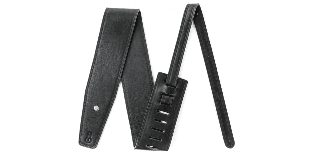 Dunlop BMF16BK Correa Guitarra o Bajo Cuero Negra BMF16BK