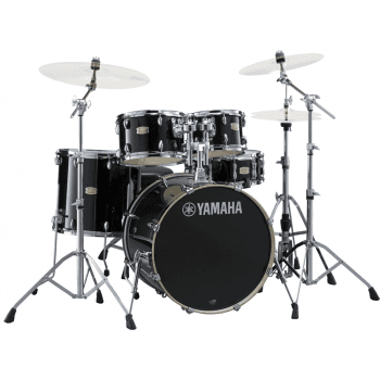 Yamaha stage custom birch raven black 20 + hw680 sbp0f5rbl6w