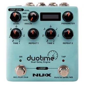 Nux ndd-6 duotime dual delay pedal de efectos