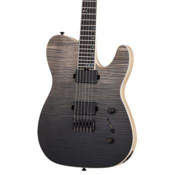 Schecter pt sls elite black fade burst