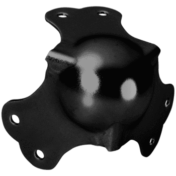 Adam hall 4101 blk - bola de esquina de tres patas, negra