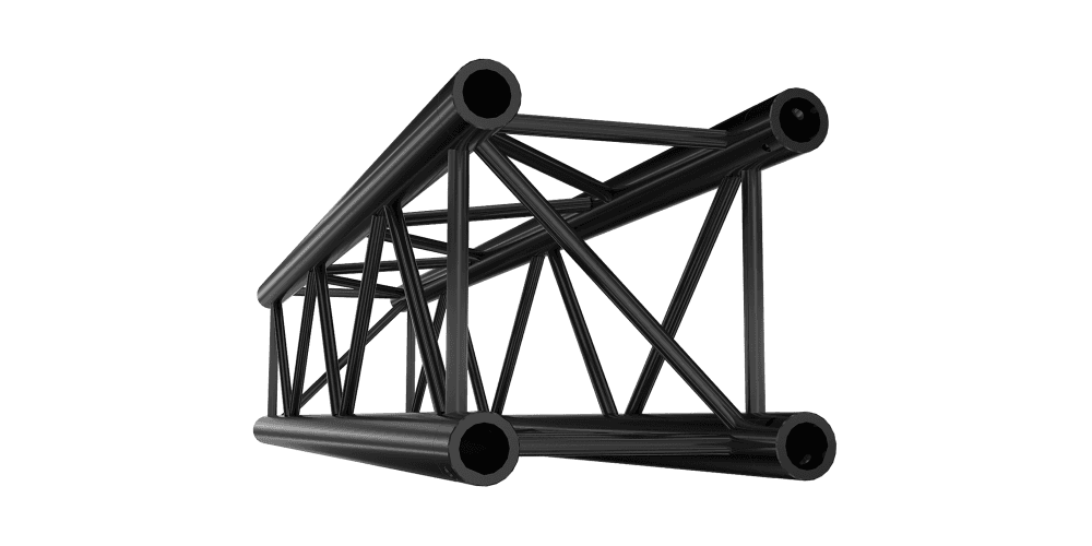 Showtec FQ30400HDB Straight 4000mm Heavy Duty Black Pro-30 Square F Truss FQ30400HDB