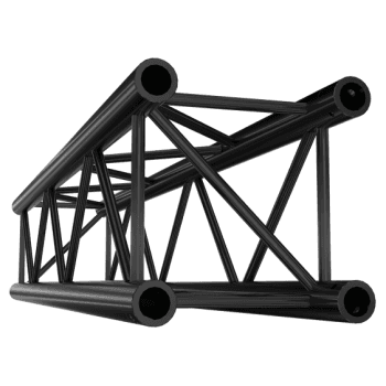Showtec FQ30400HDB Straight 4000mm Heavy Duty Black Pro-30 Square F Truss FQ30400HDB