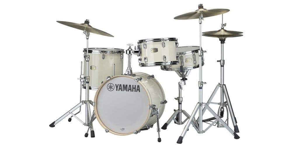 Yamaha Stage Custom Bebop Birch SBP8F3 Classic White Set Batería Acústica SBP8F3 CLASSIC WHITE