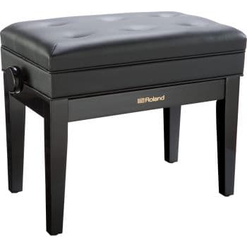 Roland rpb-400pe banco para piano negro brillante