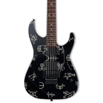 Esp kh demonology black graphic guitarra eléctrica