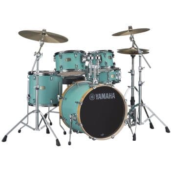 Yamaha sbp2f5 hw680w stage custom matte surf green set batería acústica