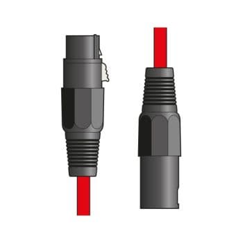 Citronic 190.091UK Cable de micrófono XLR Hembra - XLR Macho 1,5 m Color Rojo Cable de micrófono XLR Hembra - XLR Macho 1,5 m Co