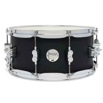 Drum workshop pdp pdcm6514ssbk concept maple satin black 14x6,5