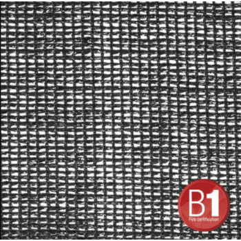 Adam hall accesorios 0158 x 34 b - tul tipo 203 de 3x4 m, con ojales, negro