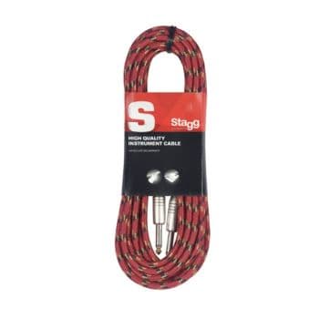 Stagg SGC3VT-RD Cable de 3metros jack a jack de 6.3 Rojo SGC3VT RD