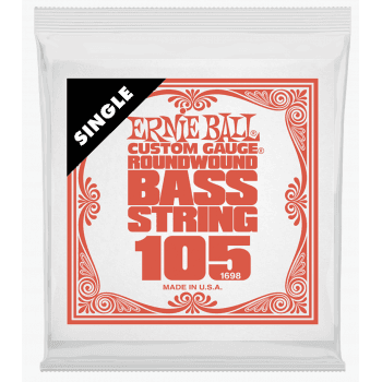 Ernie ball 1698 slinky entorchado redondo cuerda para bajo 105