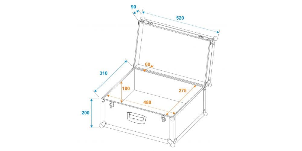 Roadinger Funda Universal Tour Pro 52x29x32 Negra Funda Universal Tour Pro 52x29x32 Negra