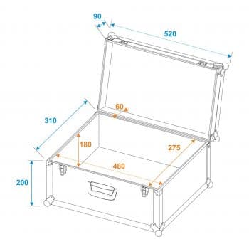 Roadinger Funda Universal Tour Pro 52x29x32 Negra Funda Universal Tour Pro 52x29x32 Negra