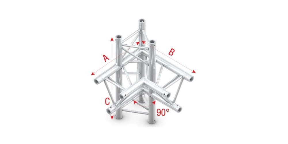 Showtec FT30044 Corner 90 up/down,right -50cm Pro-30 Triangle F Truss FT30044