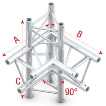 Showtec FT30044 Corner 90 up/down,right -50cm Pro-30 Triangle F Truss FT30044