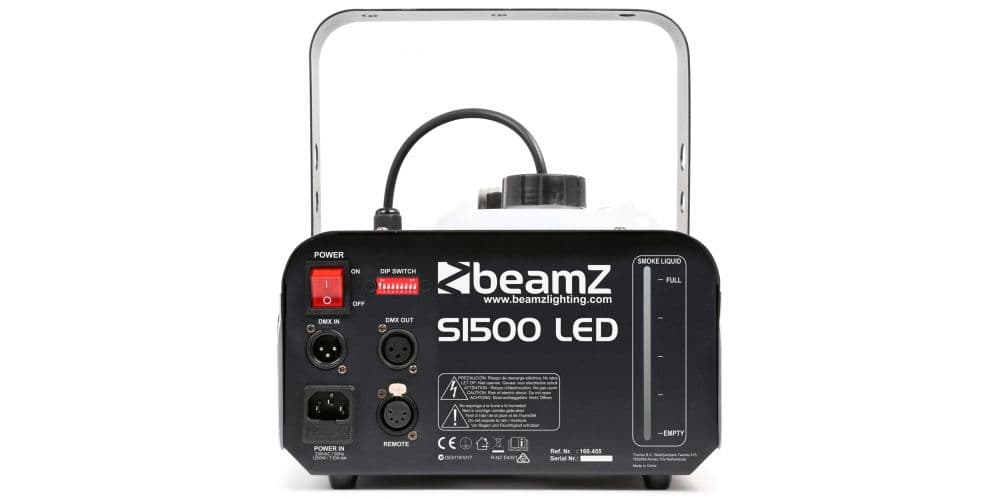 Beamz S1500 LED Maquina de Humo con Leds 9x 3W RGB DMX 160455 S1500 LED