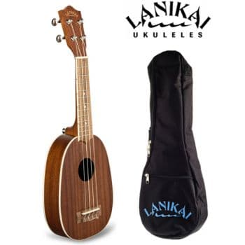 Lanikai mahp ukelele soprano mahogany pineapple con funda incluida