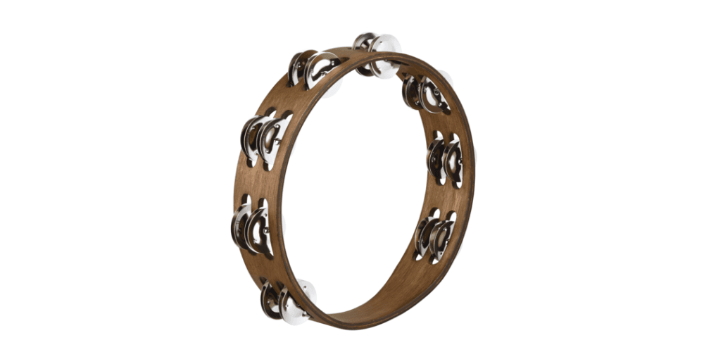 Meinl TA2WB Pandereta 2 Filas Marrón Nogal TA2WB