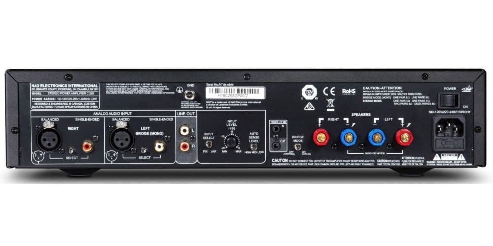 NAD C268 Etapa de Potencia Estereo Hifi C268