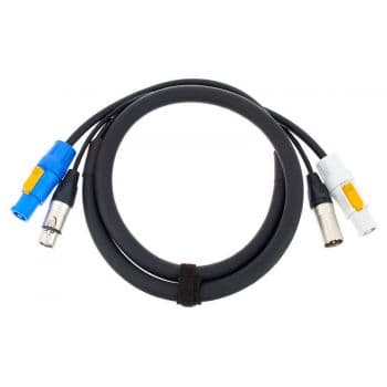 Cordial cph 1,5 dmx 1 pwr 1 cable dmx xlr con powercon 1,5 metros