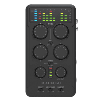 Ik multimedia irig proquattro i/o deluxe interface de audio para grabación