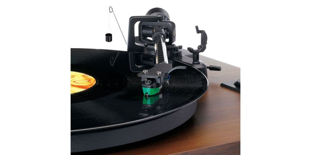 Lenco LS-600WA Bluetooth con 2 Velocidades Madera + Altavoces Externos 60W LS-600WA