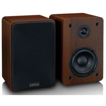 Lenco LS-600WA Bluetooth con 2 Velocidades Madera + Altavoces Externos 60W LS-600WA