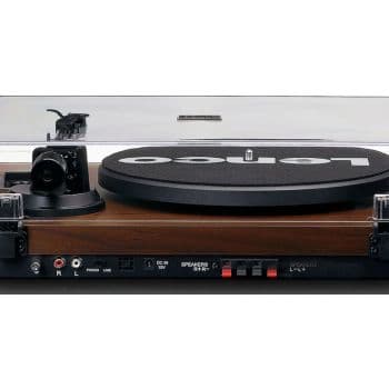 Lenco LS-600WA Bluetooth con 2 Velocidades Madera + Altavoces Externos 60W LS-600WA