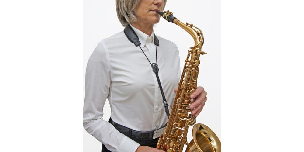 BG France Cordón Saxo S-20SH Acolchado Cuero Negro S-20SH