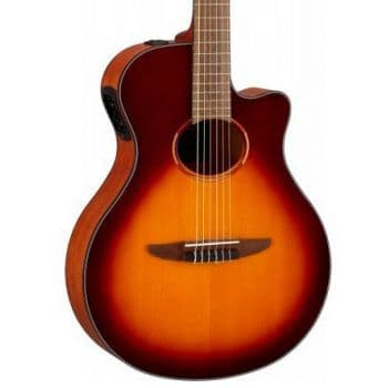Yamaha ntx1 bs guitarra electroacustica brown sunburst