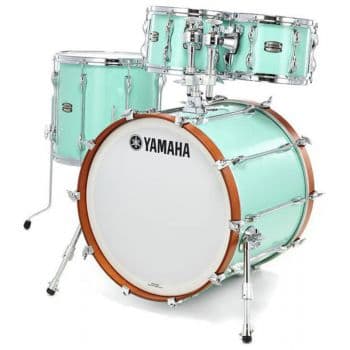 Yamaha jazz custom drum set surf green