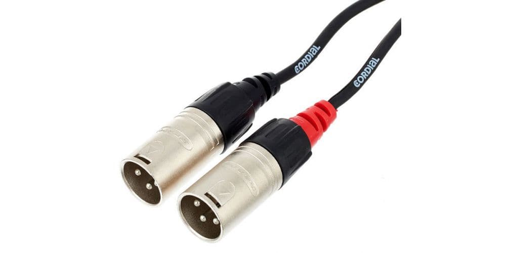 Cordial CFU 6 MC Cable de 2 XLR Macho a RCA 6 Metros CFU 6 MC