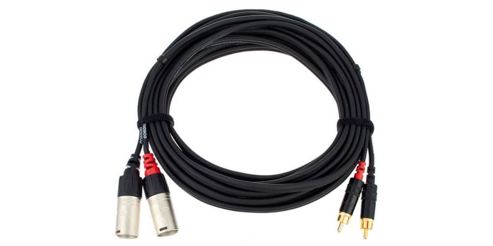 Cordial CFU 6 MC Cable de 2 XLR Macho a RCA 6 Metros CFU 6 MC