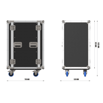 Triton Blue FC Rack 20U Flightcase formato rack 19 FC Rack 20U